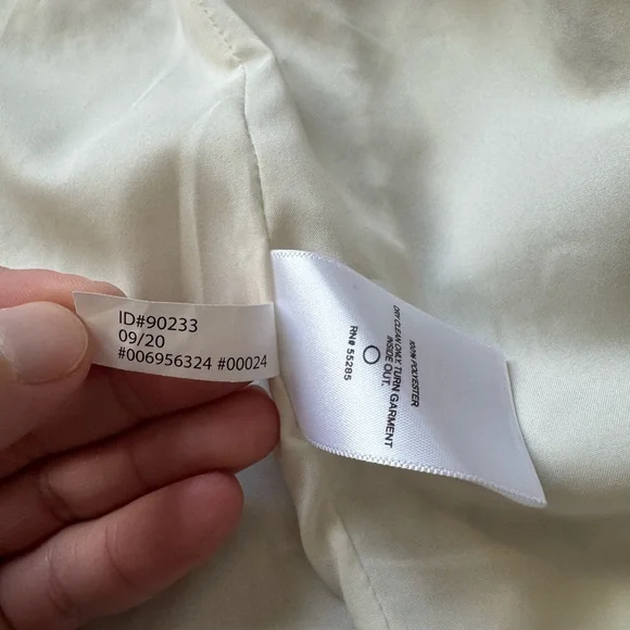 EXPRESS NEUTRAL PRINT PADDED SHOULDER TWEED BLAZER SZ L - Picture 8 of 11